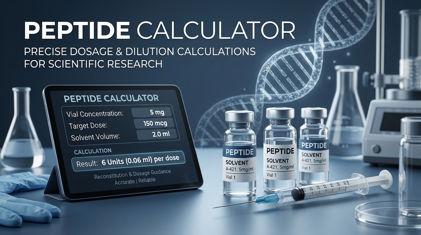 Peptide Calculator reference matrix